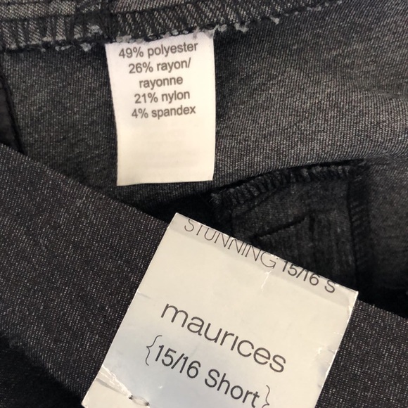 Maurices Ladies NWT Dress Pants Size 15/16 Dark Grey 10/10 - Picture 8 of 9